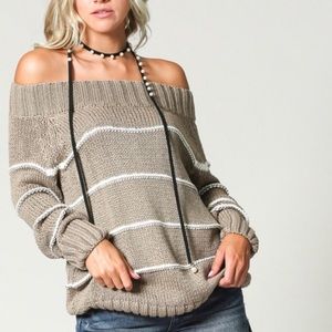 Ribbed Striped Sweater
